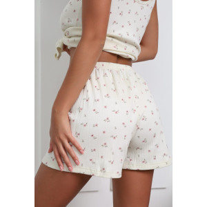 Костюм двойка женский "Нежность New" М-135КП лапша (р-ры: 42-50) молочный