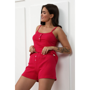 Костюм двойка женский "Нежность New" М-135КП лапша (р-ры: 42-50) фуксия