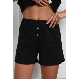 Костюм двойка женский "Нежность New" М-135КП лапша (р-ры: 42-50) черный