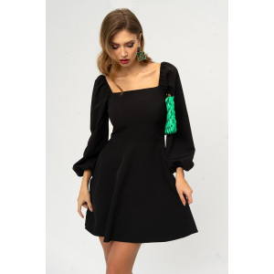 Платье женское ПЛ-143БР/ЧЕР барби (последний размер) черный 42,44