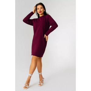 Платье женское ПЛ-145ФР/БОР футер с лайкрой (последний размер) бордо 46,48,50,52