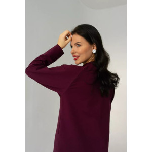 Платье женское ПЛ-145ФР/БОР футер с лайкрой (последний размер) бордо 46,48,50,52