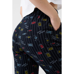 Брюки женские 2268-К "Ассорти" трикотаж (последний размер) черный 50,52,58,60