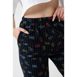 Брюки женские 2268-К "Ассорти" трикотаж (последний размер) черный 50,52,58,60