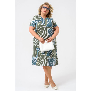 Платье женское 2229-К "Мираж" трикотаж (последний размер) зеленый 60