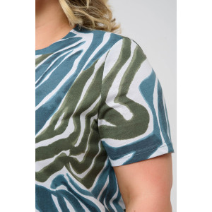 Платье женское 2229-К "Мираж" трикотаж (последний размер) зеленый 60