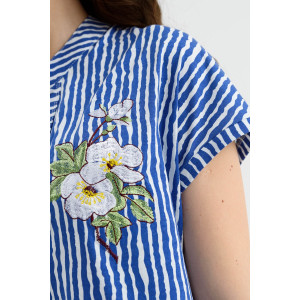 Халат женский "Шиповник" 2221-К трикотаж (последний размер) голубой 56