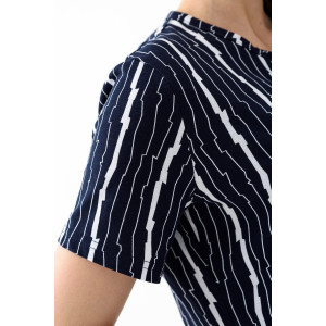 Халат женский "Белла" 952-К трикотаж (последний размер) темно-синий 50