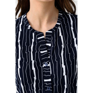 Халат женский "Белла" 952-К трикотаж (последний размер) темно-синий 50