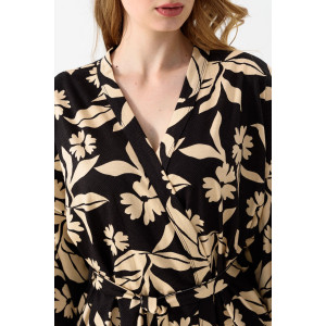 Халат женский "Токио" 2239-К трикотаж (последний размер) черный 52