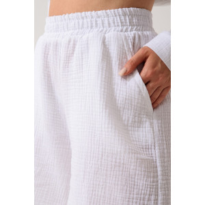 Шорты женские "Муслин" 2342-Мус муслин (последний размер) белый 48