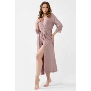 Халат женский 2278-Ви "Флирт" вискоза (последний размер) капучино 54