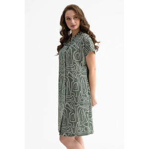 Халат женский "Фантазия" 2205-К трикотаж (последний размер) зеленый 50,58