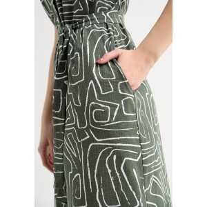 Халат женский "Фантазия" 2205-К трикотаж (последний размер) зеленый 50,58