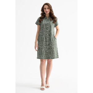 Халат женский "Фантазия" 2205-К трикотаж (последний размер) зеленый 50,58