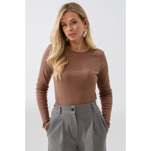 Лонгслив женский 2382-Каш "Кашкорсе" кашкорсе (последний размер) коричневый 46,48