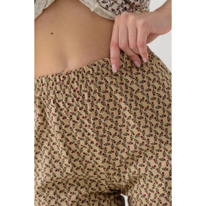 Пижама женская "Цветочек" 17-К трикотаж (последний размер) молочный 48