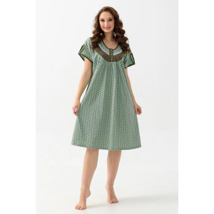 Сорочка женская "Цветочек" 16-К трикотаж (последний размер) зеленый 50