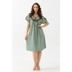 Сорочка женская "Цветочек" 16-К трикотаж (последний размер) зеленый 50