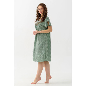 Сорочка женская "Цветочек" 16-К трикотаж (последний размер) зеленый 50