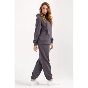 Костюм двойка женский "Энергия" 2240-Фут трикотаж (последний размер) графит 46