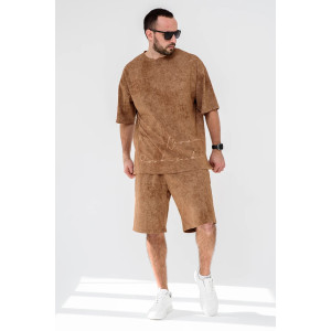 Костюм двойка мужской "Винтаж" 2327-К трикотаж (последний размер) коричневый 56