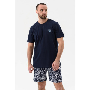 Костюм двойка мужской "Сёрфер" 2189-К трикотаж (последний размер) синий 58