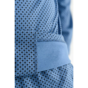 Пижама мужская "Мистер Твистер" 2155-К трикотаж (последний размер) индиго 48,54