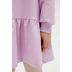 Платье детское "Дерис" 20785 футер 2-х нитка петля (последний размер) сиреневый 110,116