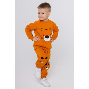 Брюки для новорожденных "Крикс" 20592 футер 3-х нитка с начесом (последний размер) чеддер 98