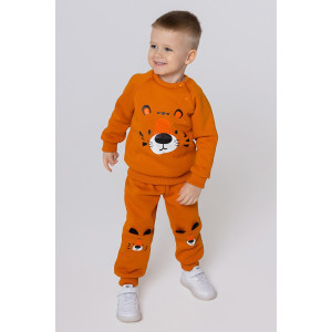 Брюки для новорожденных "Крикс" 20592 футер 3-х нитка с начесом (последний размер) чеддер 98