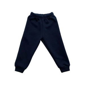 Брюки детские "Джеймс" 30502 футер 3-х нитка с начёсом (последний размер) темно-синий 98