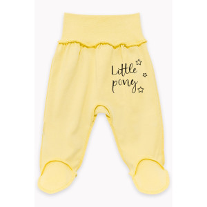 Ползунки для новорожденных "Фанни" 20748 интерлок (последний размер) желтый 62