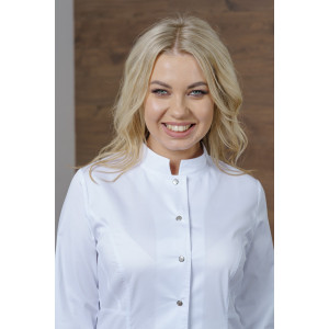 Жакет медицинский женский М-269-0 Элит-145/стрейч (последний размер) белый 50,54