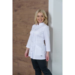 Жакет медицинский женский М-269-0 Элит-145/стрейч (последний размер) белый 50,54