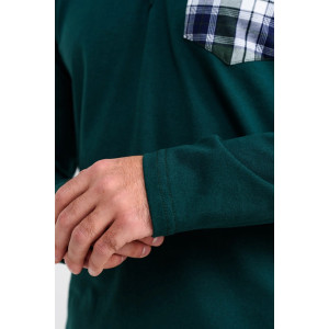 Пижама мужская "Горец" 1097-К кулирка (последний размер) зеленый 48,56