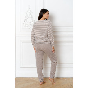 Костюм двойка женский КММ-02 8030 махра (последний размер) коричневый 44-46