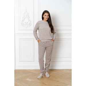 Костюм двойка женский КММ-02 8030 махра (последний размер) коричневый 44-46