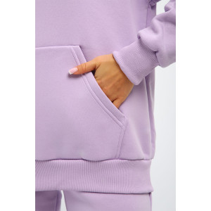 Костюм двойка женский С/15014 футер 3-х нитка с начесом пенье (р-ры: 46-56) лиловый