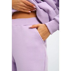 Костюм двойка женский С/15014 футер 3-х нитка с начесом пенье (р-ры: 46-56) лиловый