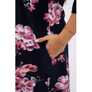 Халат женский "Валя" велюр (р-ры: 48-58) сакура Халат женский "Валя" велюр (р-ры: 48-58) сакура