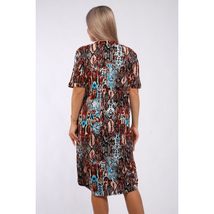 Халат женский "Тери" кулирка (р-ры: 48-58) коричневая змея Халат женский "Тери" кулирка (р-ры: 48-58) коричневая змея