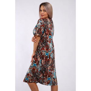 Халат женский "Тери" кулирка (р-ры: 48-58) коричневая змея Халат женский "Тери" кулирка (р-ры: 48-58) коричневая змея