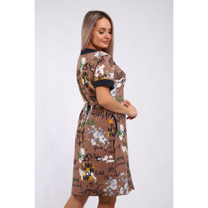 Халат женский "Танюша" футер с лайкрой (р-ры: 50-60) Халат женский "Танюша" футер с лайкрой (р-ры: 50-60)