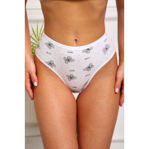 Трусы женские №64847 лапша (р-ры: 48-52) белый