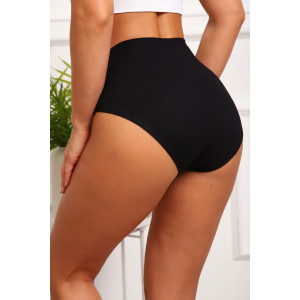 Трусы женские №64845 кулирка с лайкрой (р-ры: 46-50) черный Трусы женские №64845 кулирка с лайкрой (р-ры: 46-50) черный