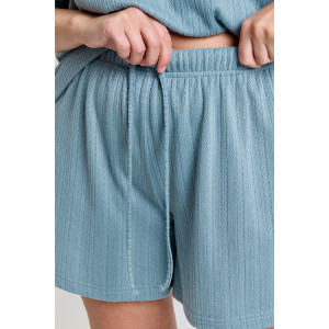 Костюм двойка женский "Материя-2" фактурный трикотаж (р-ры: 46-56) серо-голубой Костюм двойка женский "Материя-2" фактурный трикотаж (р-ры: 46-56) серо-голубой