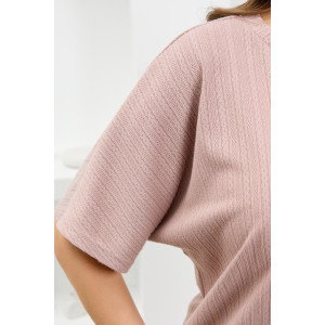 Костюм двойка женский "Материя-2" фактурный трикотаж (р-ры: 46-56) какао Костюм двойка женский "Материя-2" фактурный трикотаж (р-ры: 46-56) какао