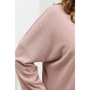 Костюм двойка женский "Материя-1" фактурный трикотаж (р-ры: 46-56) какао