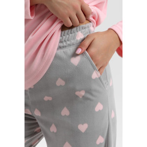 Костюм двойка женский "Нефрон" велюр стрейч (р-ры: 44-54) розовый Костюм двойка женский "Нефрон" велюр стрейч (р-ры: 44-54) розовый